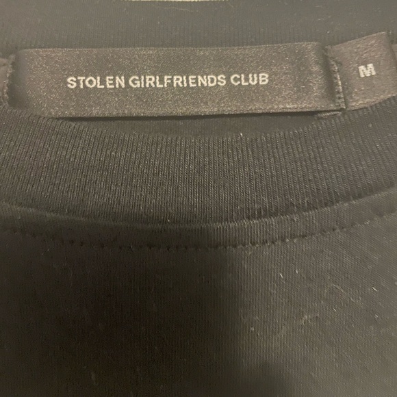 STOLEN GIRLFRIENDS CLUB: Black Rainbow Death Long Sleeve T-Shirt - Picture 2 of 2